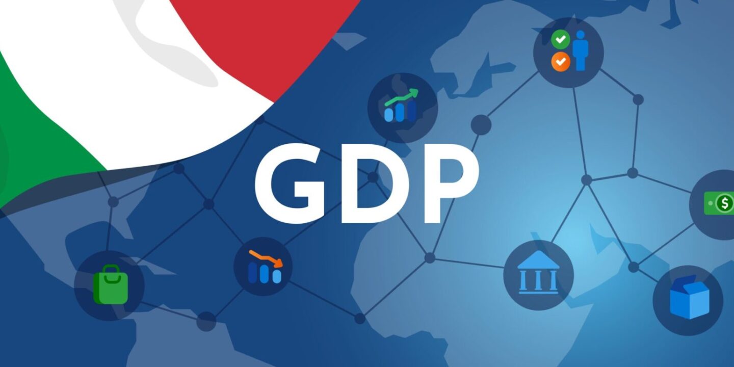 Grafico sull'andamento del Pil italiano