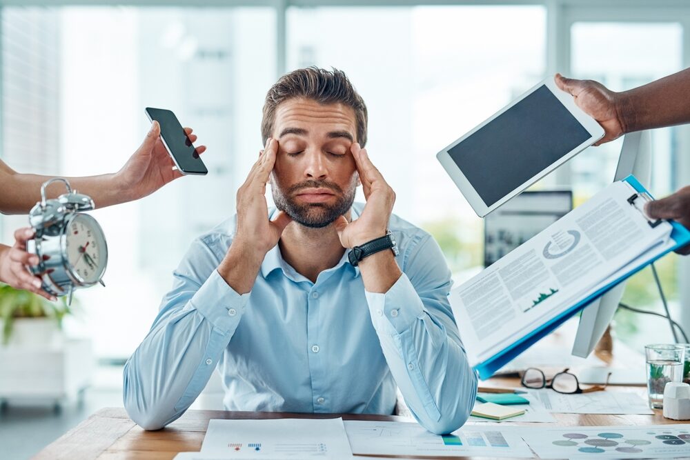 Immagine rappresentativa dello stress nel settore tecnologico