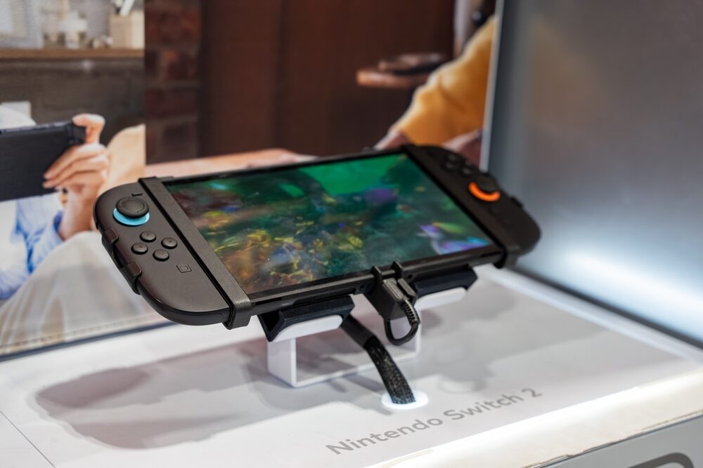 Logo Nintendo con giochi fisici