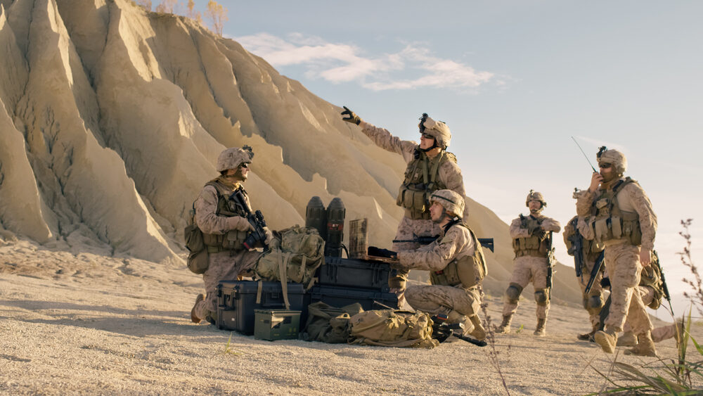 Operatori di droni in azione
